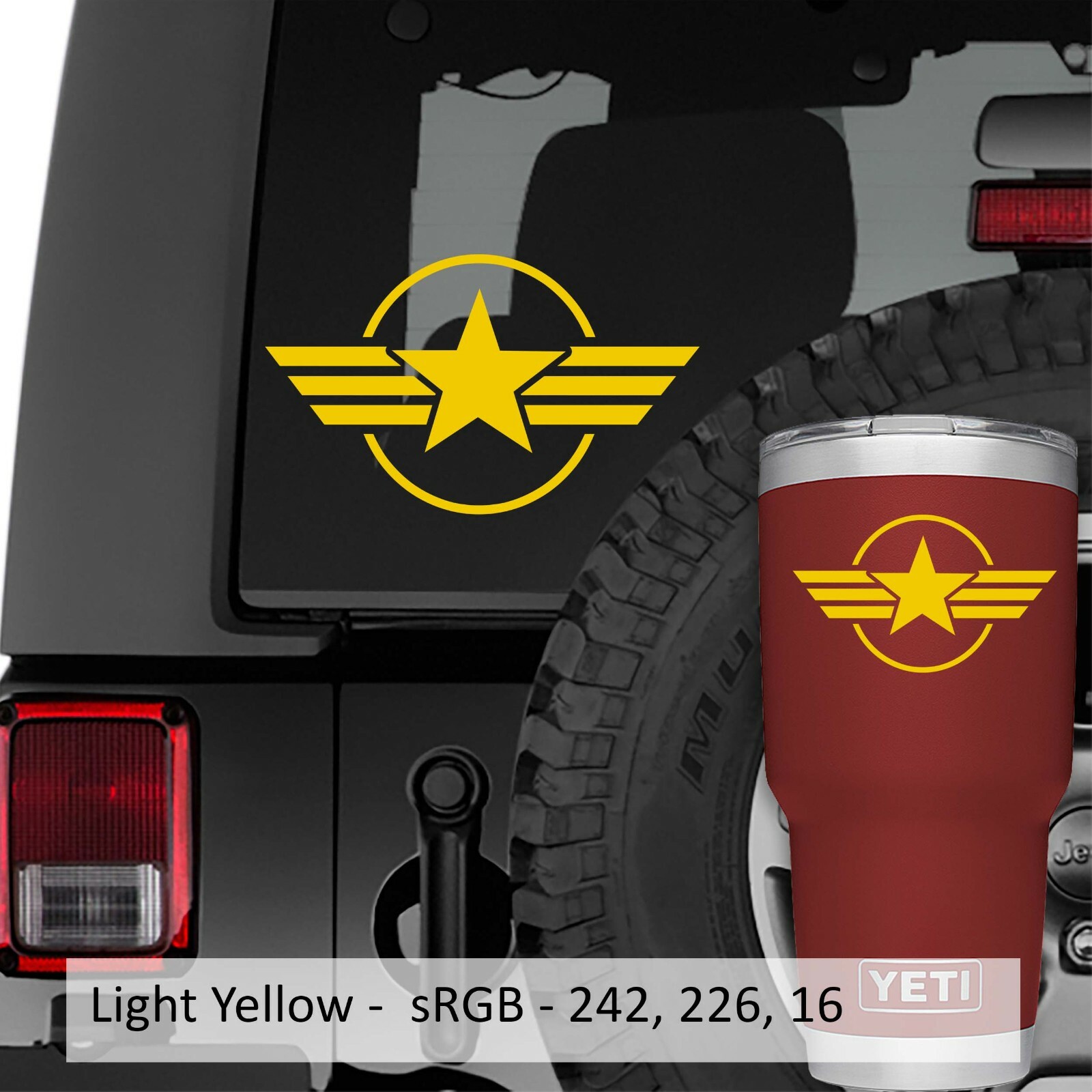 U.S. Military Roundel Star Vinyl Decal