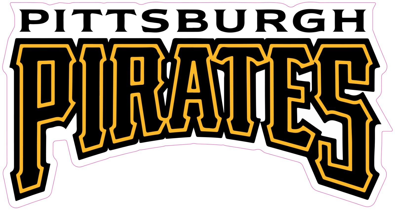Pittsburgh Pirates Vinyl Decal Sticker Car Truck Bumper Tumbler Mug