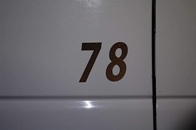 0-9 Reflective Numbers Black Sticker Vinyl Decal pick 1"-12" Set Of 20 (RV1-2)