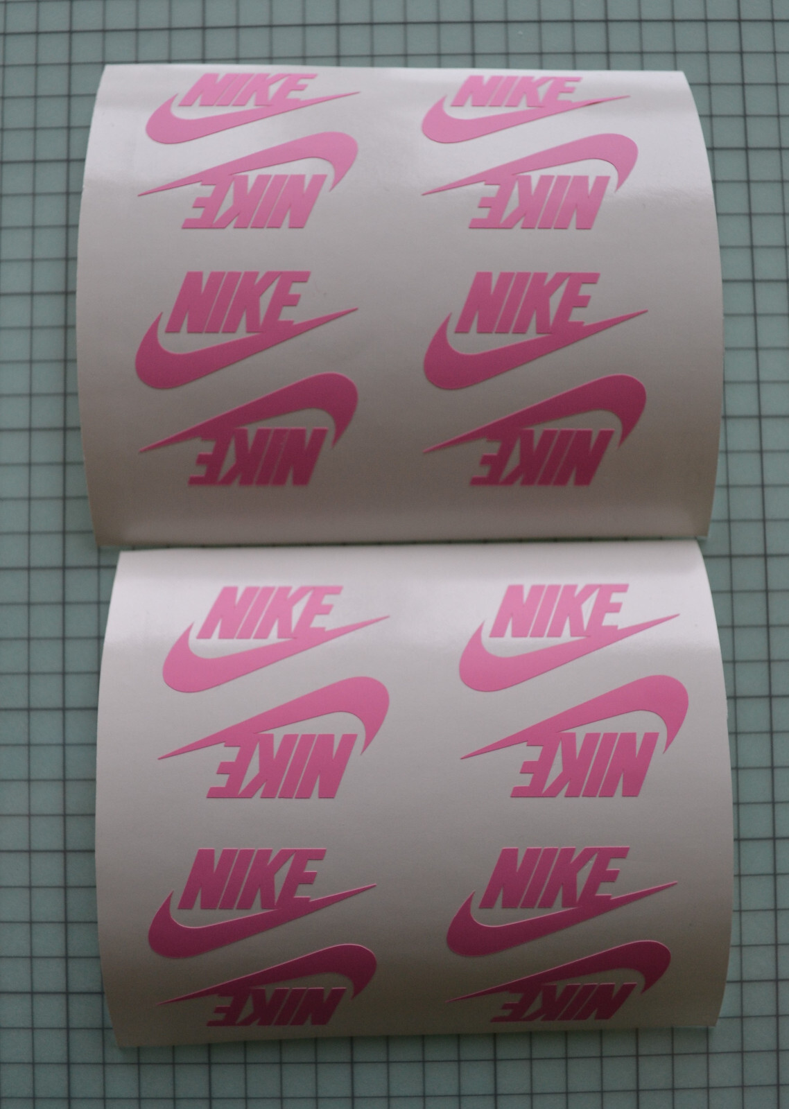 Set of 10 ( size 1'-3') Nike Vinyl decals for Laptops, Walls, Cars, Party
