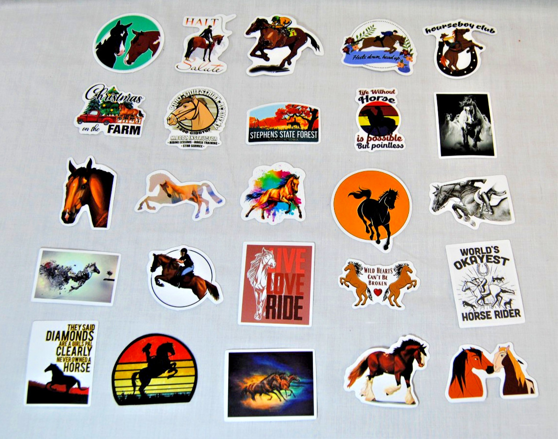 Horse Stickers for Laptop, Water Bottles Plus for Kids to Adults 200Pcs T2694