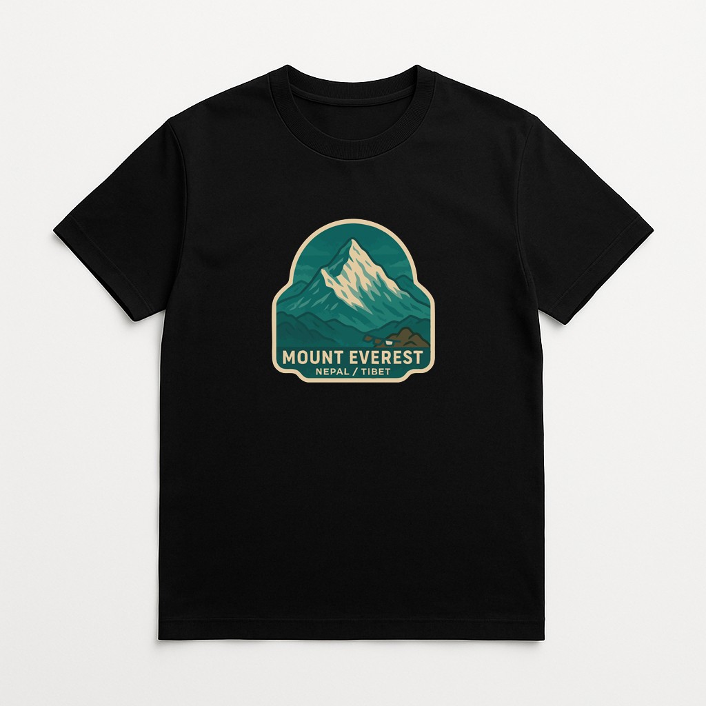Mount Everest Nepal Tibet Iron On Heat Transfer Vinyl HTV Die-Cut Symbolic
