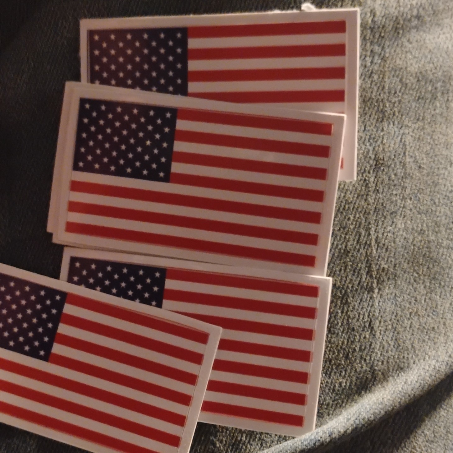 American Flag Vinyl Decal Sticker Rectangle Self-Adhesive Red White Blue