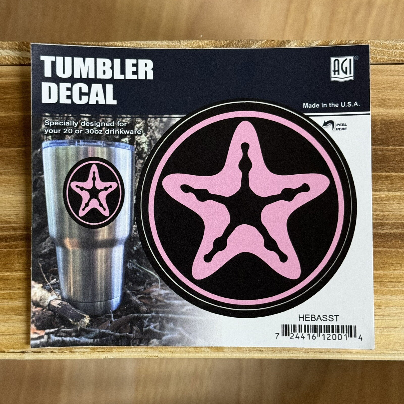 Star Fish Sea Dollar Sticker Tumbler Decal Pink Gift Beach Water Salt Life