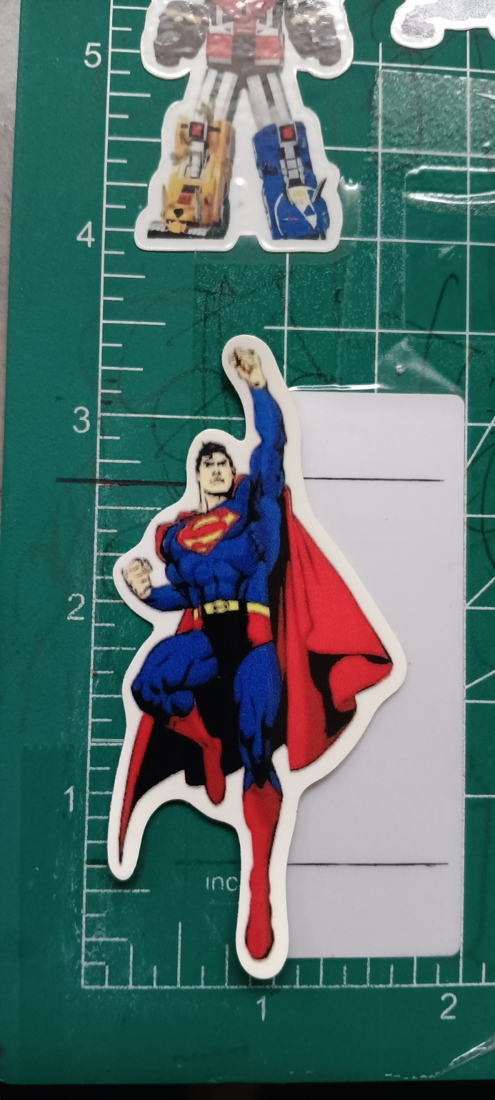 DC X SUPERMAN STICKER X VYNIL HIGH-GLOSS DIE-CUT STICKER X 3X2 INCHES STICKER