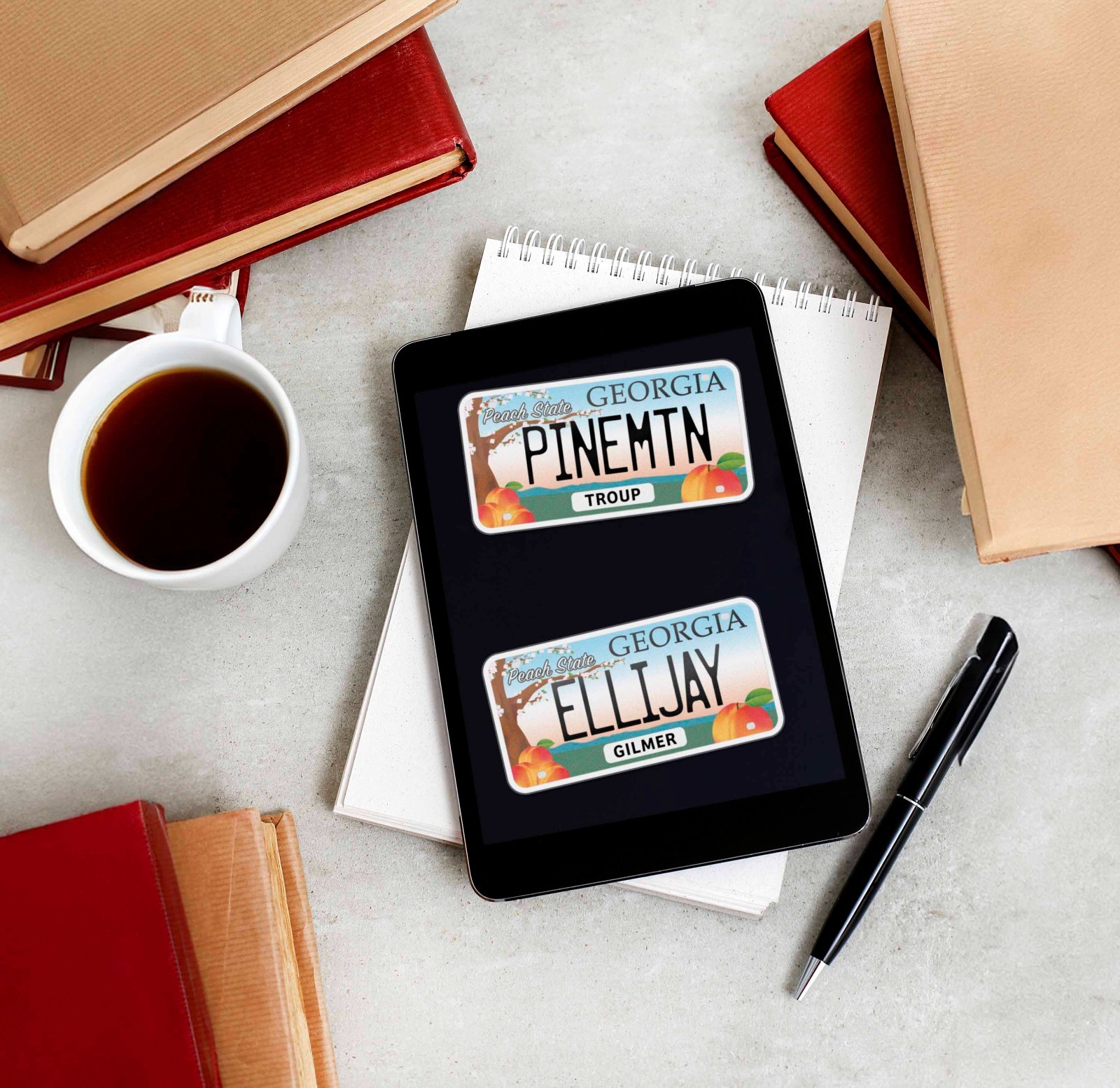 Georgia License Plate Stickers – Choose Your GA City