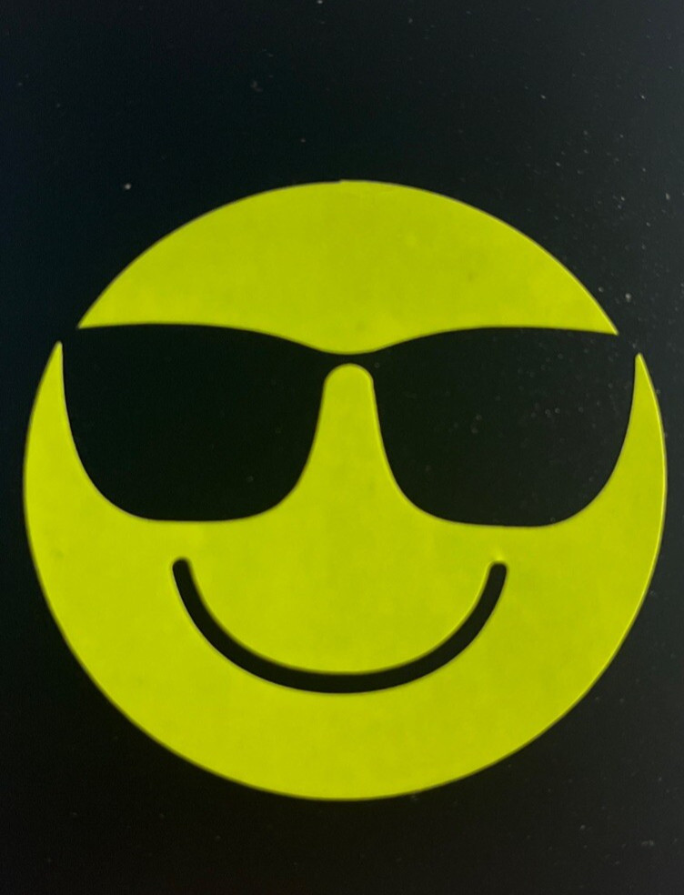 "Cool" Vinyl Stickers Decals Approx 2.25