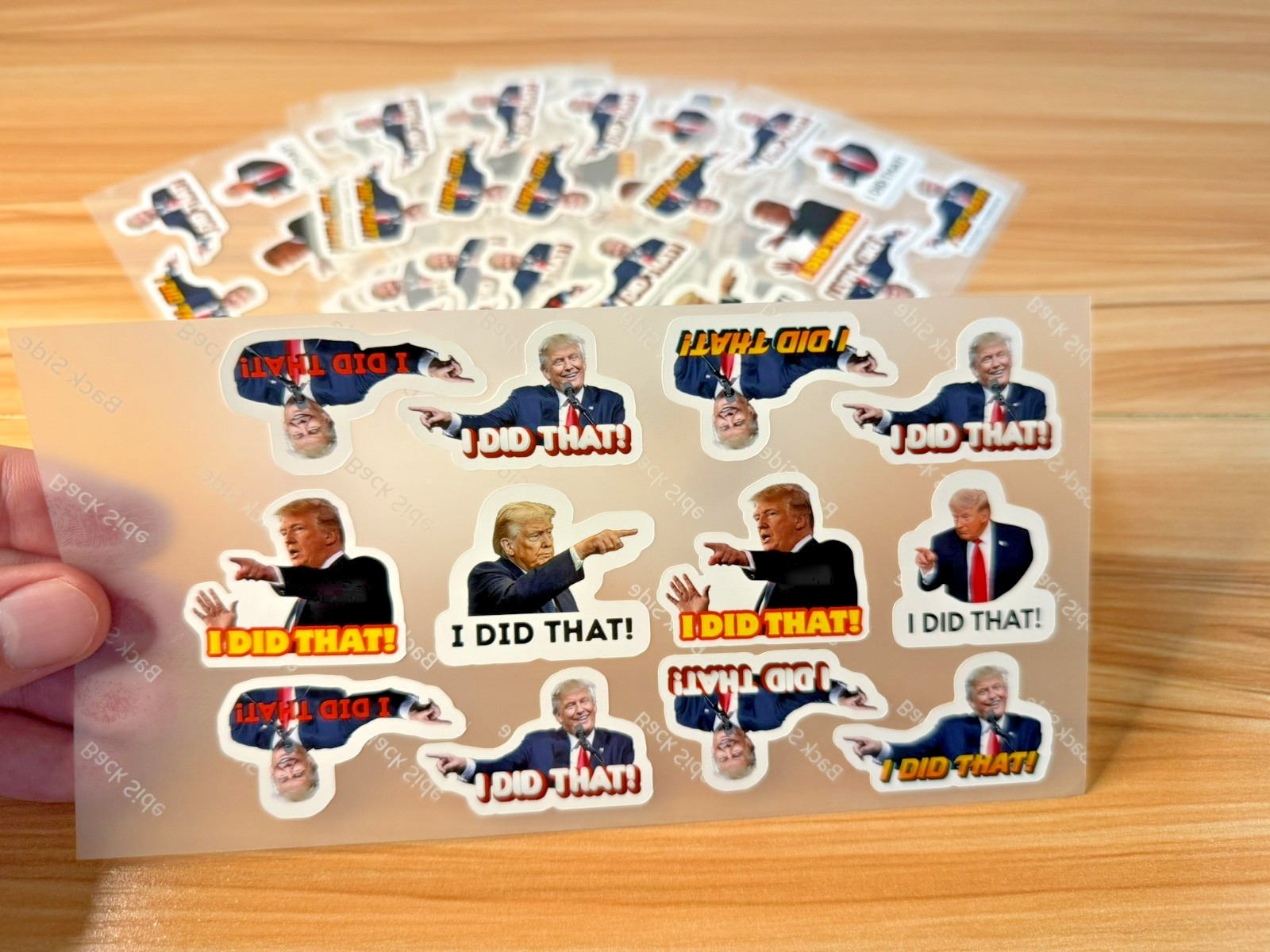 Trump I DID THAT Stickers 50 Pack Waterproof Political Anti Trump Decals 1.5"