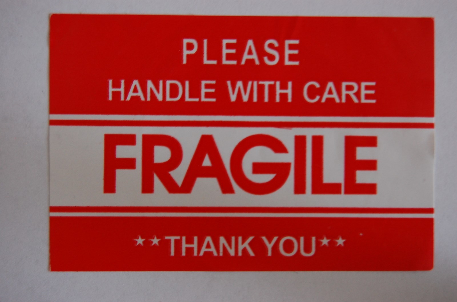 F1 2×3 Fragile Stickers Self Adhesive Fragile Labels Handle with Care Stickers