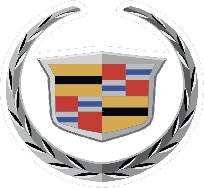 Cadillac Logo Vinyl Sticker for Car, Laptop, Water Bottle – Multiple Sizes Avail
