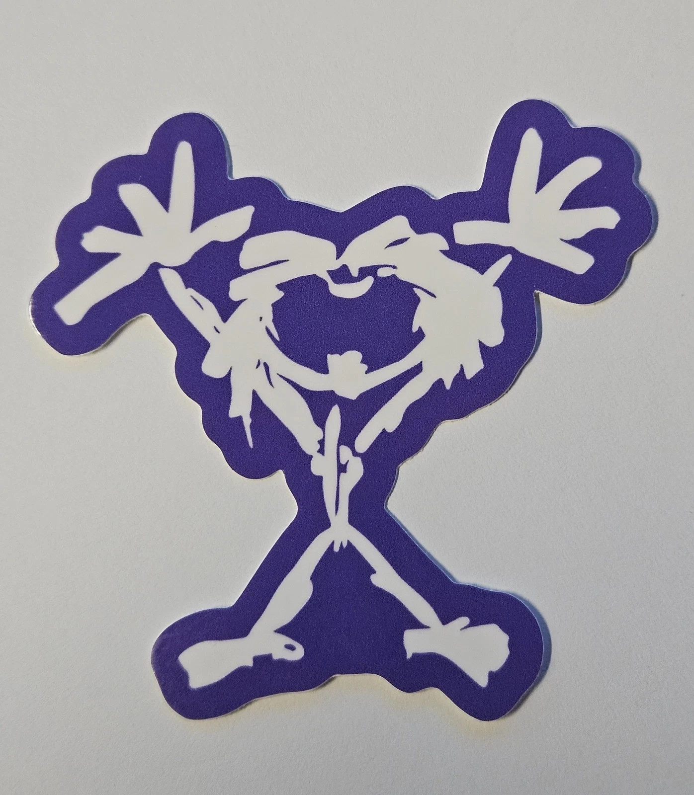 Pearl Jam Die-Cut Vinyl Sticker Purple & White 3" Stickman