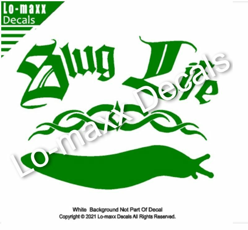Slug Life Unique Cool Funny Car Truck Window High Quality Die Cut Vinyl Decal