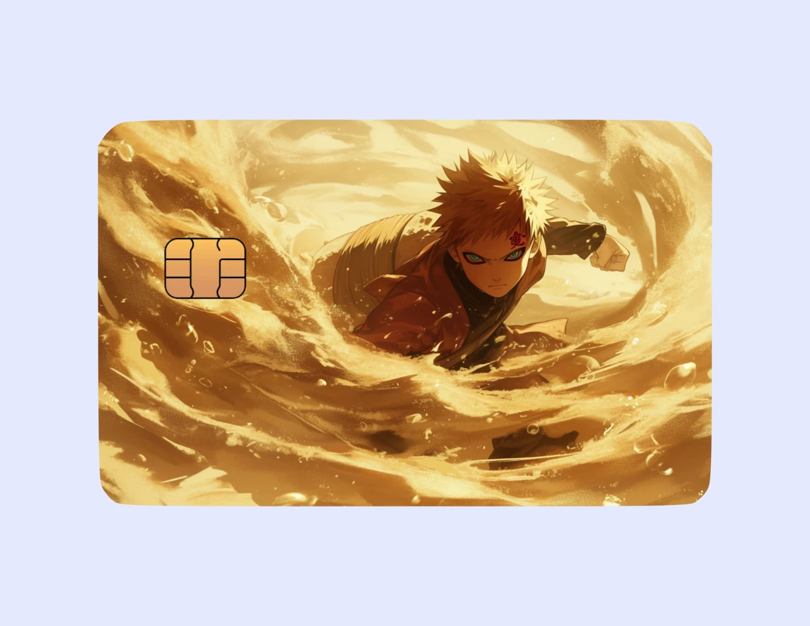 Gaara Naruto Themed Anime-Inspired Debit Credit Card Skins Cover
