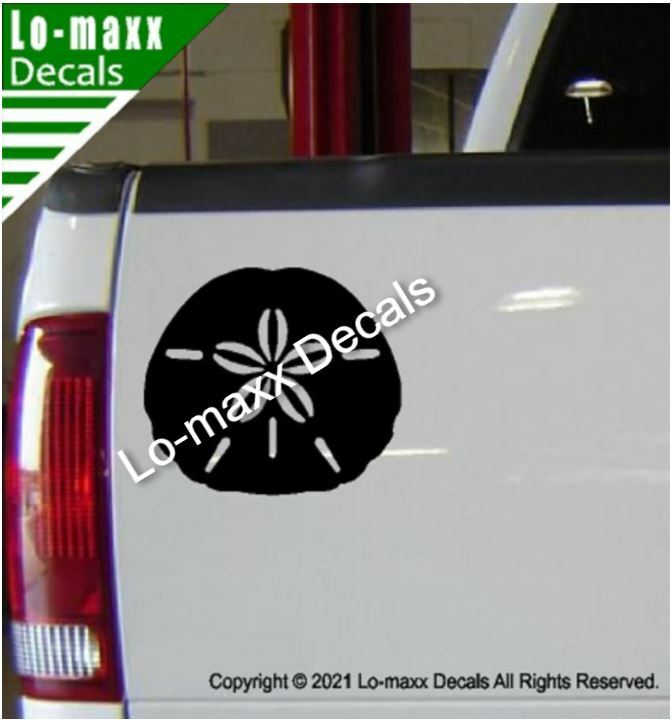 Sand Dollar Sea Life Seashore Ocean Beach Original Design Die Cut Vinyl Decal