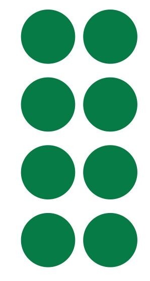 2" Green Round Label Dots Stickers Color Coding Inventory 2 Inch Dot