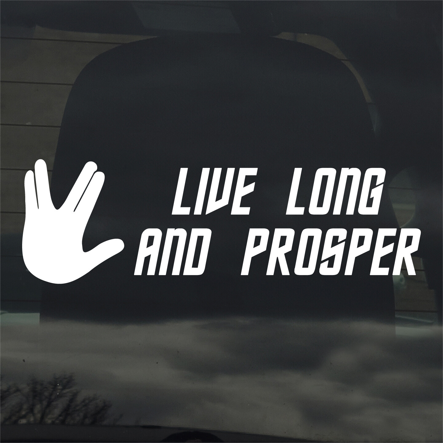 Live Long And Prosper Vinyl Sticker Decal Spock Star Trek Car Truck Window