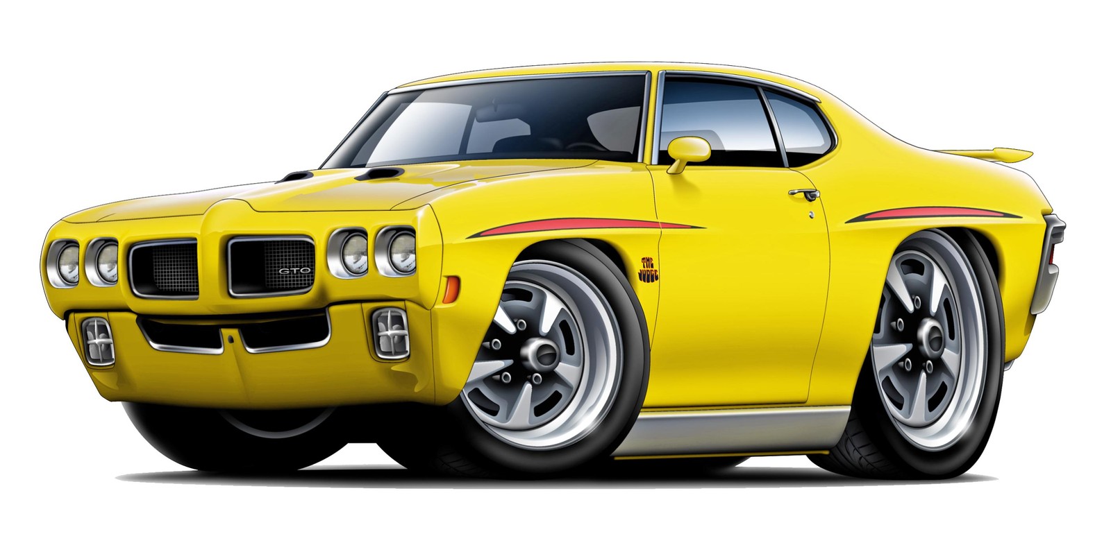 1970 Pontiac GTO Judge Wall Graphic Removable Vinyl Decal Home Decor Mens Room