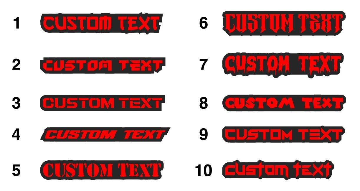 1X Custom Text Car Badge Fender Emblem 3D Printed Name Logo Gift Tailgate Decal
