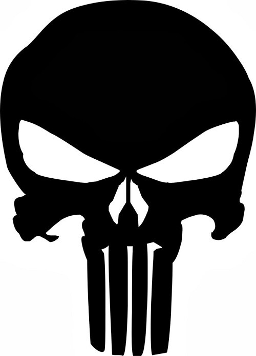 Punisher Decal / Sticker 6" Color – Marvel – Free Shipping