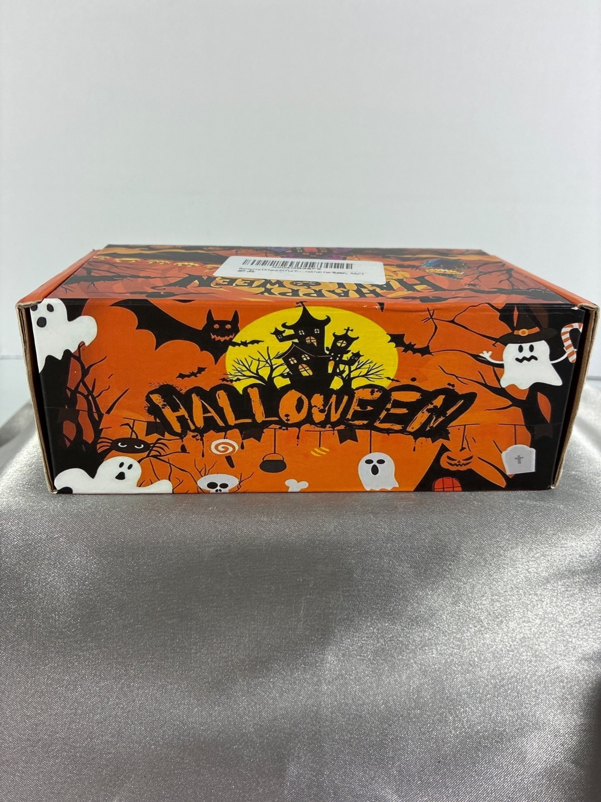Halloween Plush Skeleton Doll Crochet Face Witch Hat Happy Halloween Boxed 5.25"