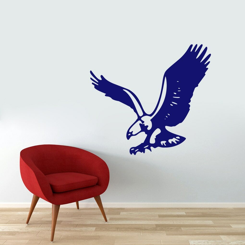 Flying Eagle Wall Decal – Animal, Birds, Patriotic, America, Freedom, Wall Decor