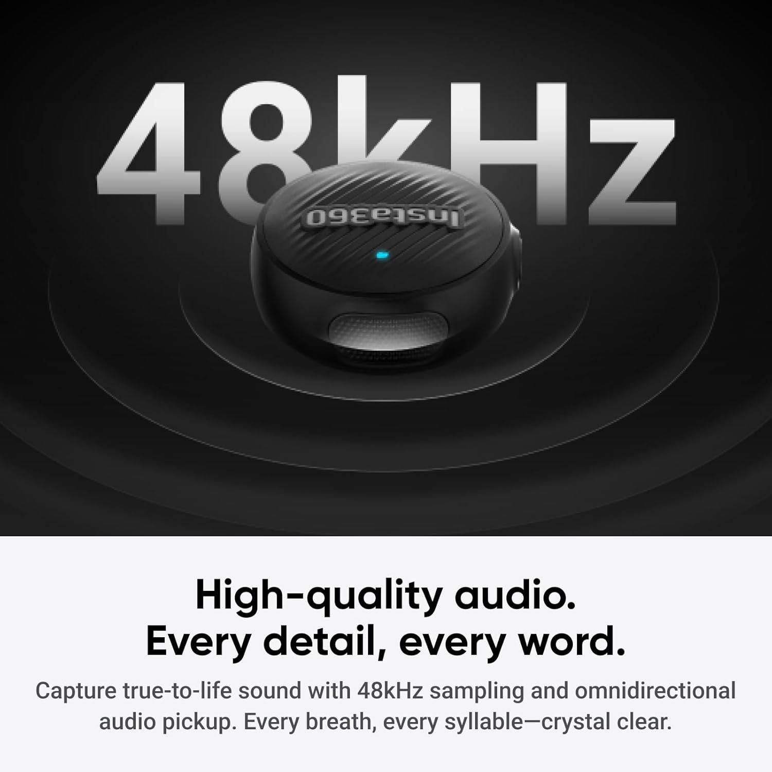 Mic Air Transmitter, 7.9g Ultralight, Wireless Microphone, Noise Cancel
