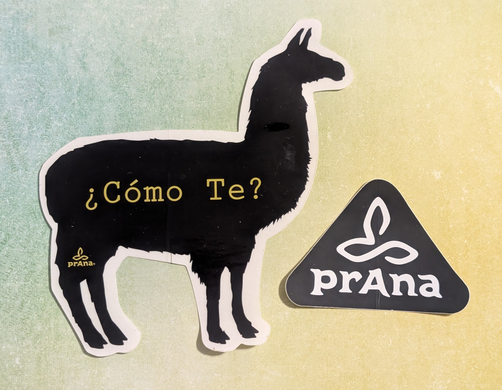 Prana Clothing Company Stickers – Como Te Llama & Triangle Logo – Activewear