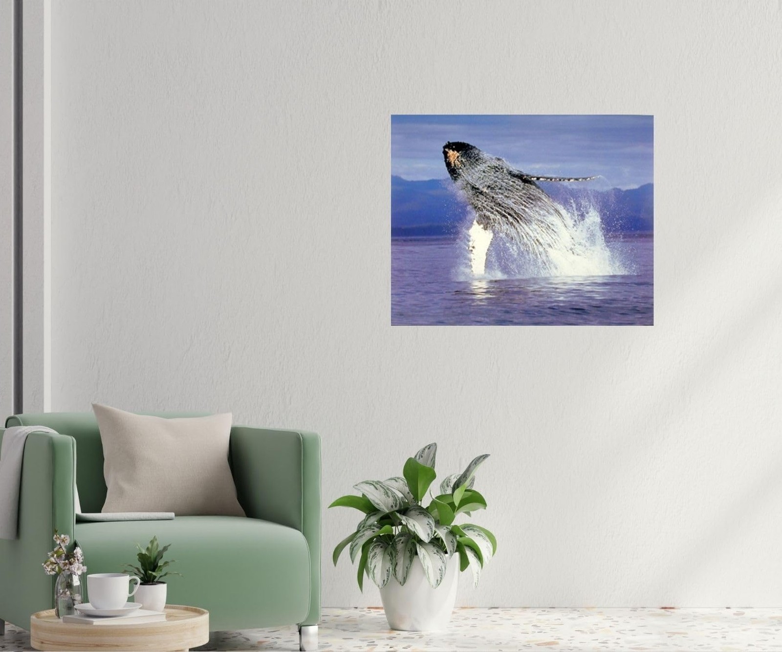 Humpback Sea Whale Ocean Animal Wall Decor Art Print Poster (16×20)