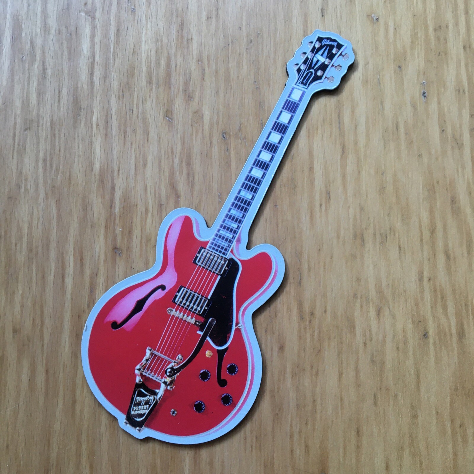 Gibson ES-335 Hollow Body Vintage Guitar Fridge Magnet