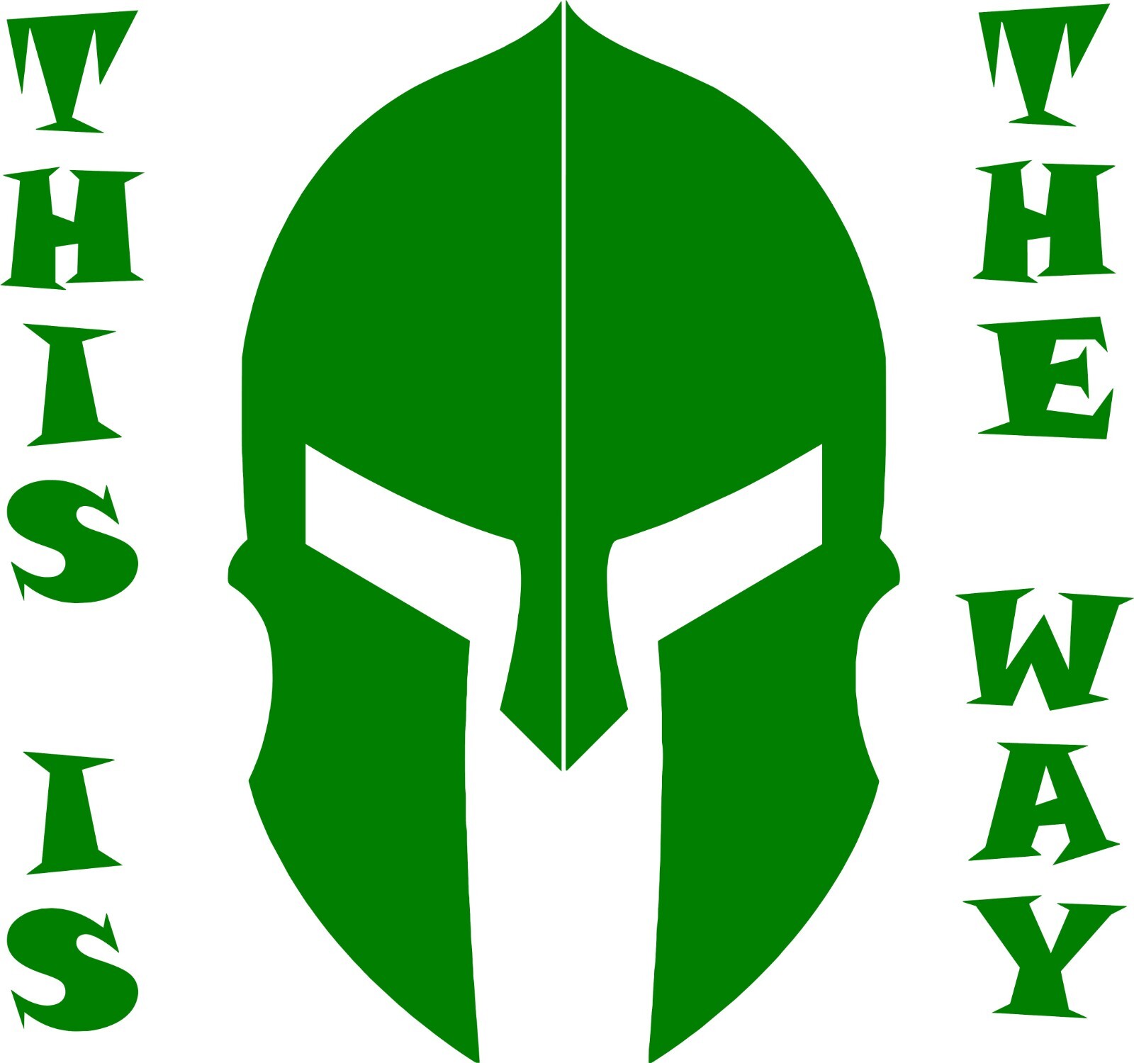 SPARTAN LAW THIS IS THE Way In your choice of color 4.8" X4.5"