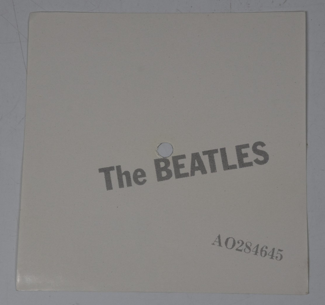 Vintage Beatles White Album Insert Cover Art 6" Art Print 45 Record Paper ONLY