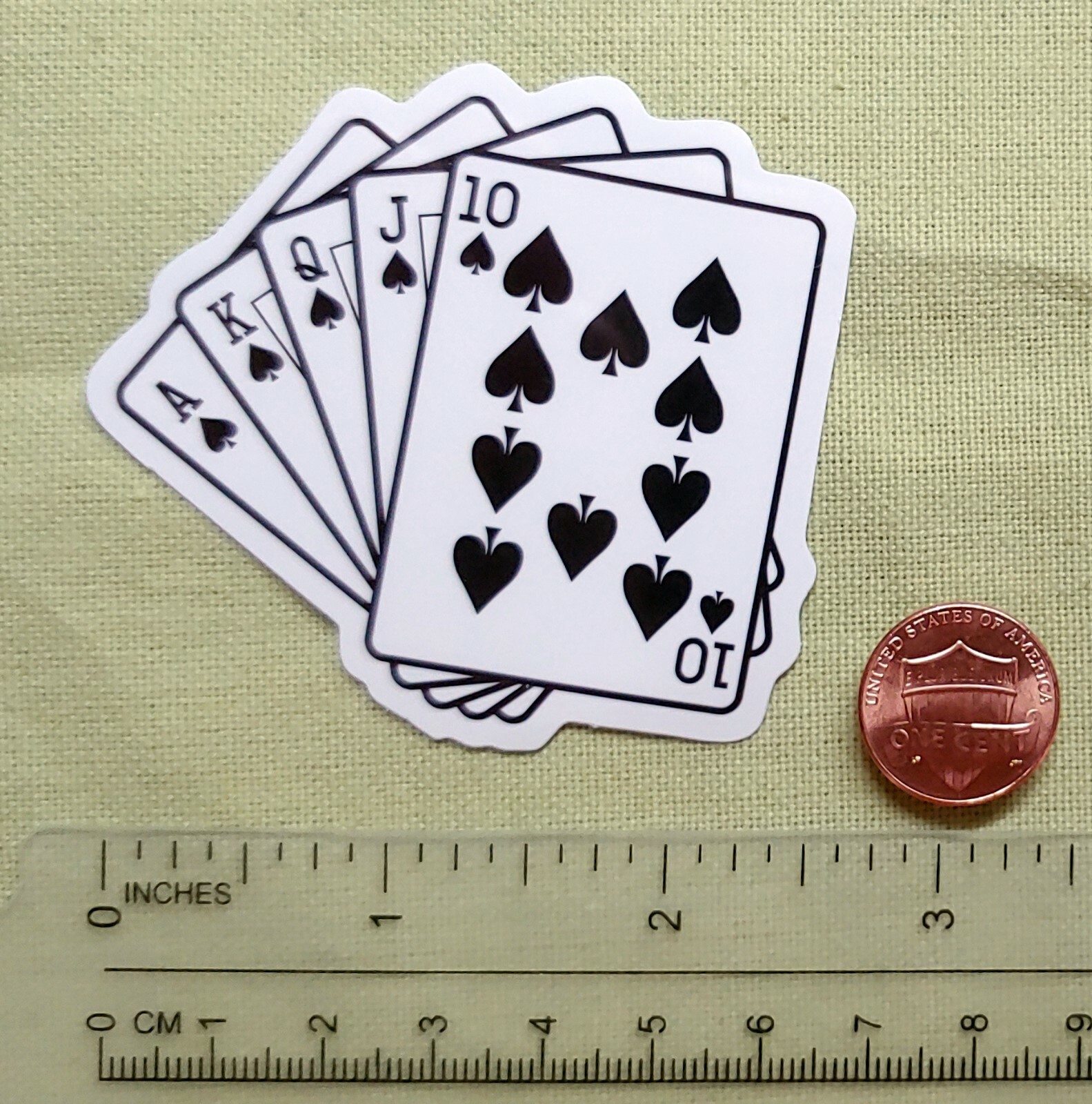 Poker sticker for car laptop door man cave
