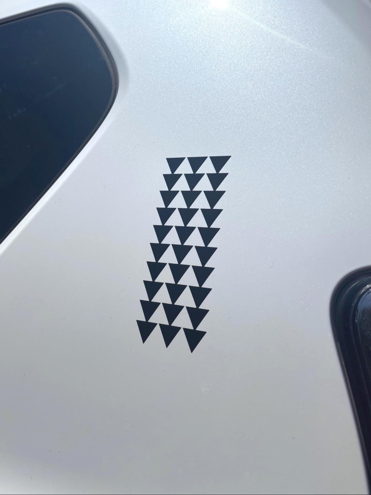 6" Black Hawaiian Design Tribal Triangle Arrows Vinyl Car Window Decal Sticker