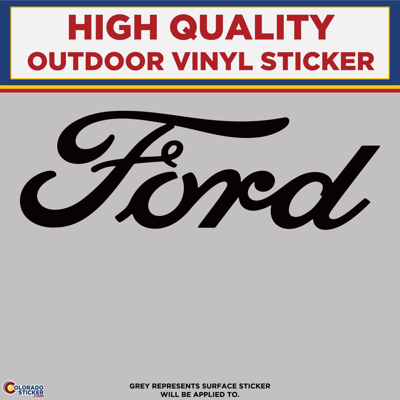 Ford Die Cut, High Quality Vinyl Stickers