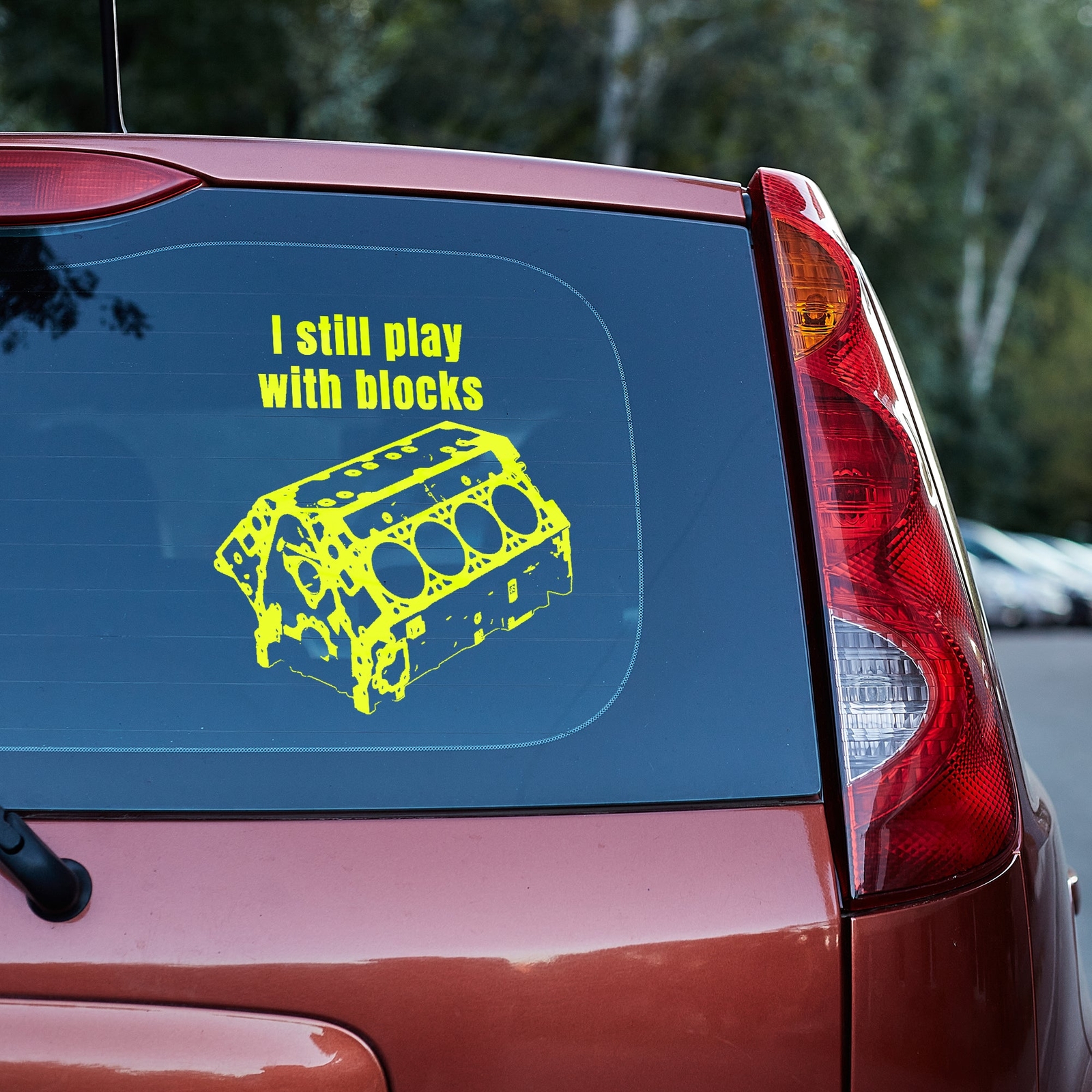 I still play with blocks Vinyl Decal, mechanic gift, handyman gift,car guy