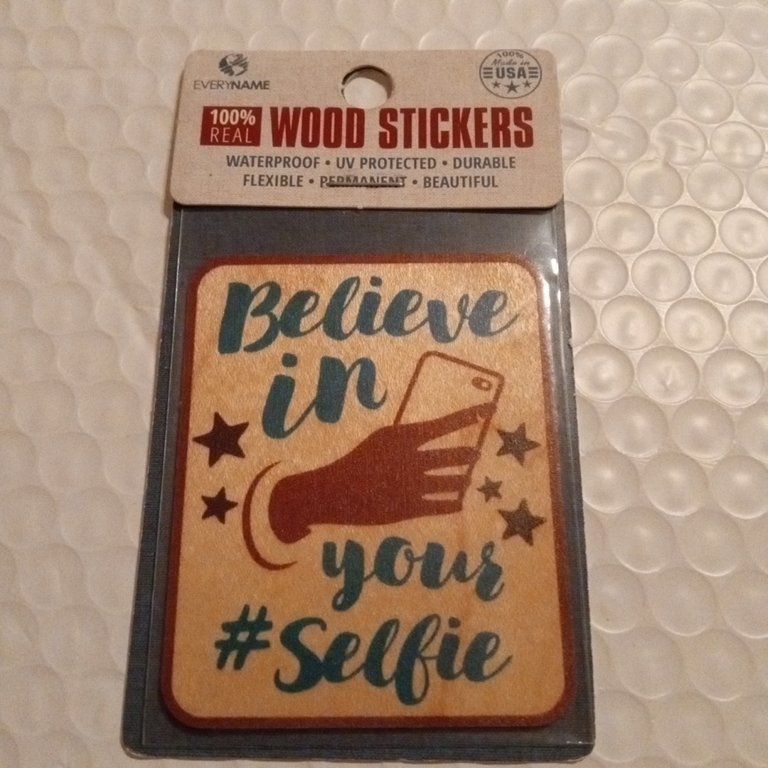 Flexible Wood Sticker Adheres To Flat Or Curved Smooth Surface Waterproof