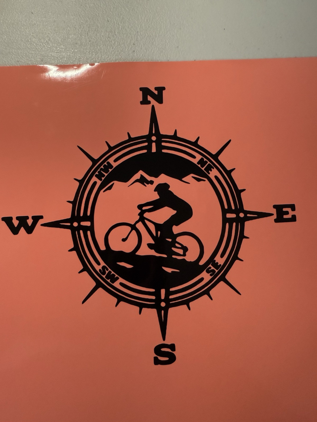 Compass Mountain Bike for Car Truck SUV Bumper Wall Laptop Home Decor sm