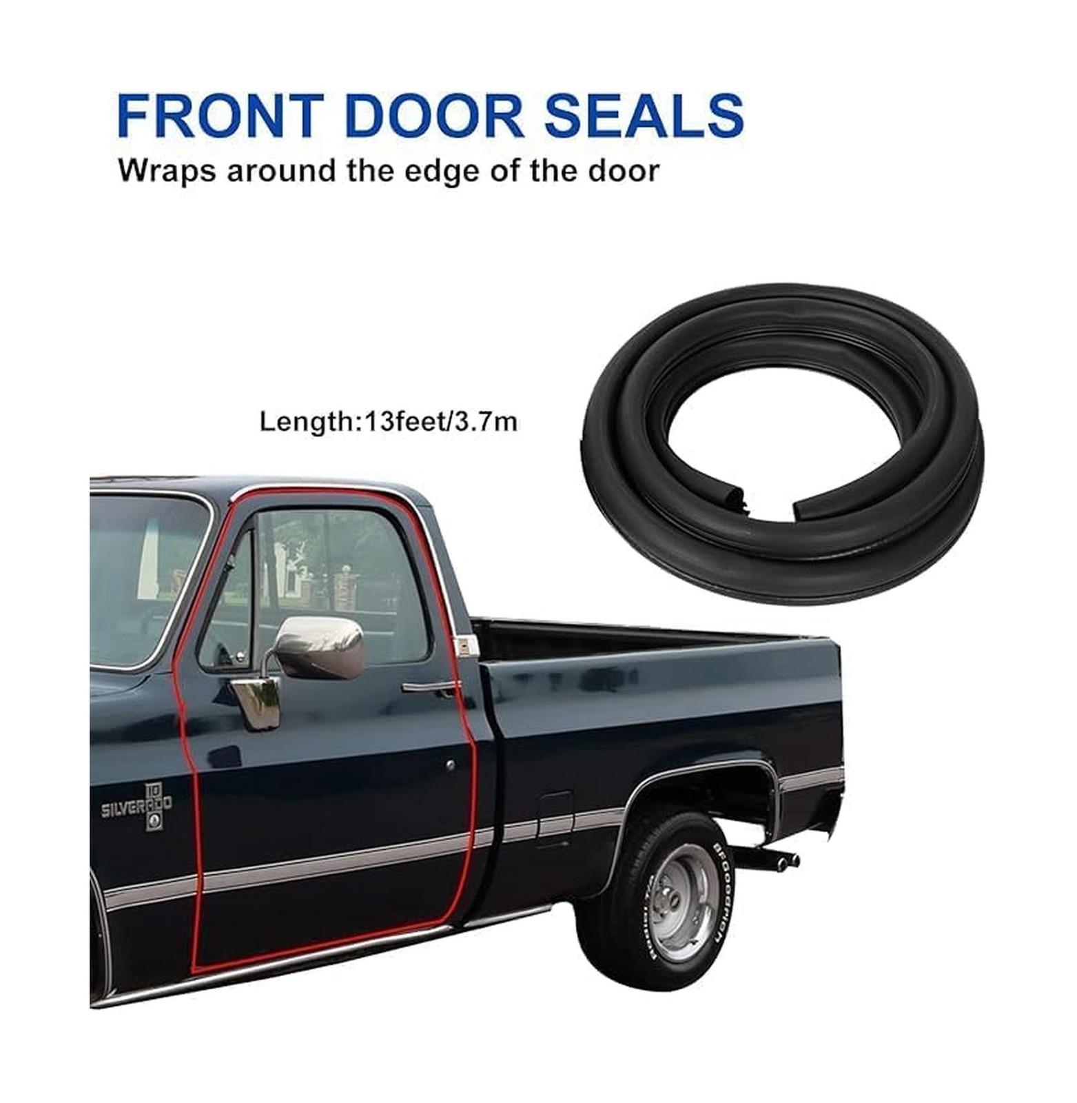 Front Door Window & Vent Glass Weatherstrip Seal Kit – 1-Piece Design R