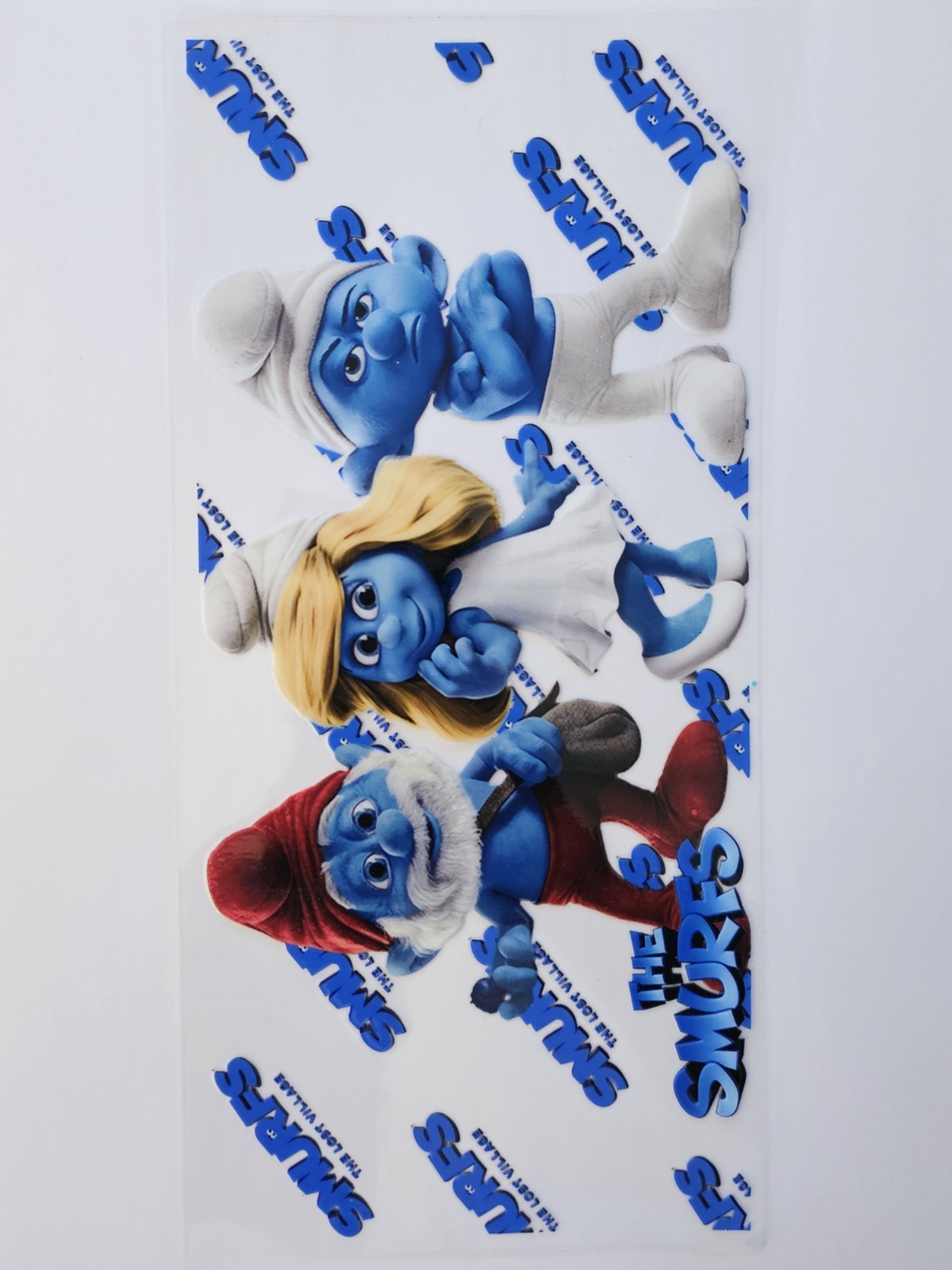 Smurfs UV DTF Transfer Sticker Wrap Tumbler UVDTF BUY 10+ GET COMBINED SHIPPING