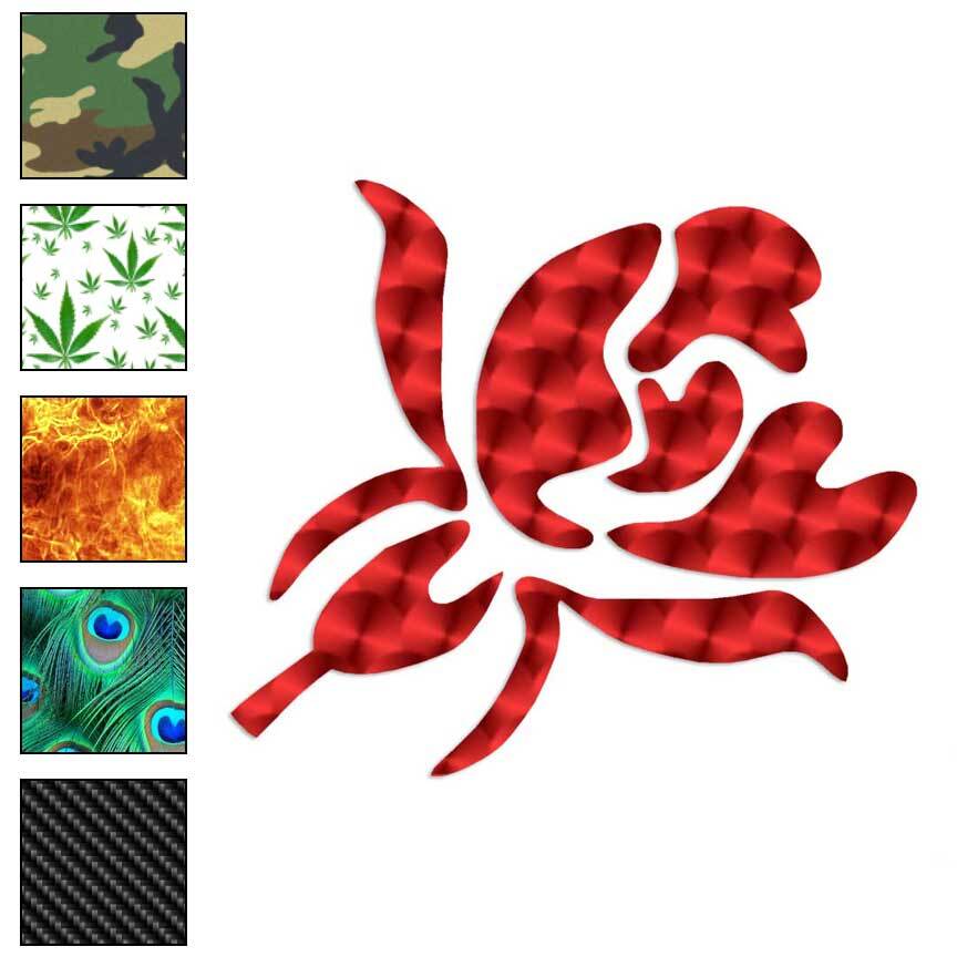 Iris Flower Tribal, Vinyl Decal Sticker, 40 Patterns & 3 Sizes, #401
