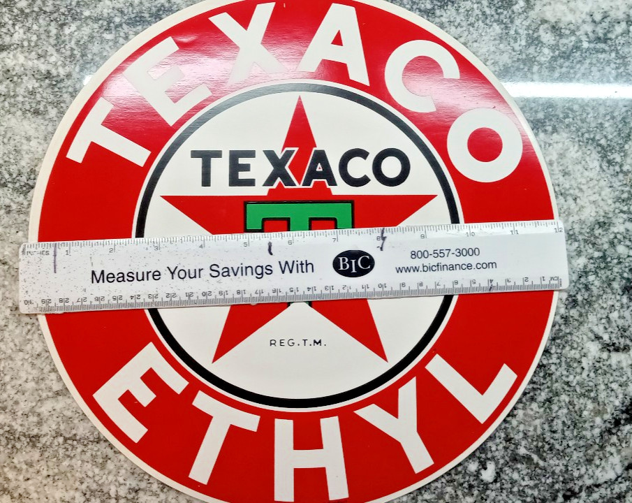 Texaco Gasoline Oil Gas Pump Gas Station Racing Sticker Decal