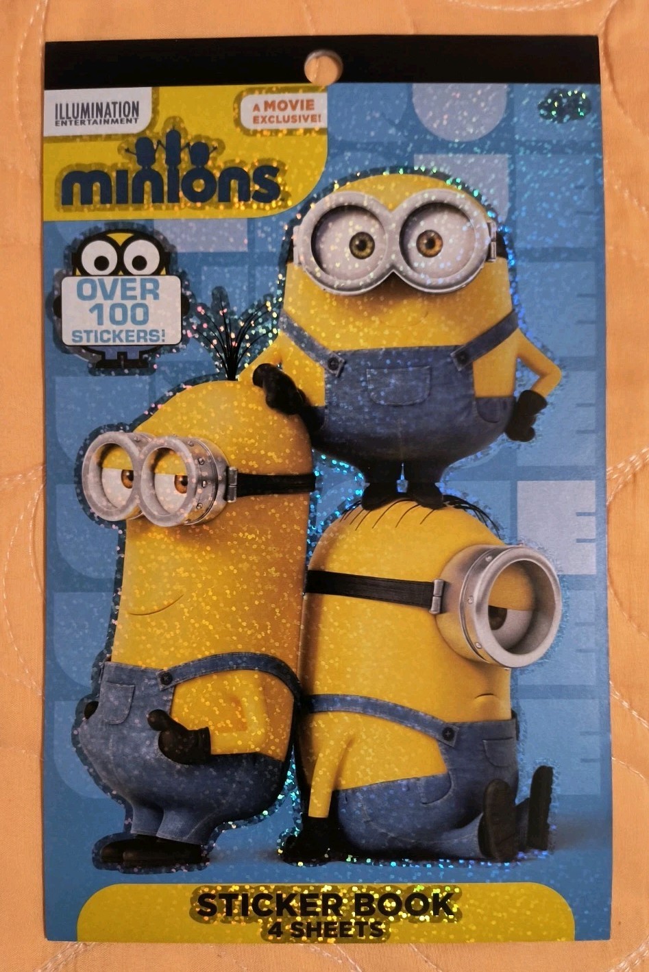 MINIONS Sticker Book Mutli-Colored (OVER 100 Stickers) 4 Sheets NEW! Free Ship!