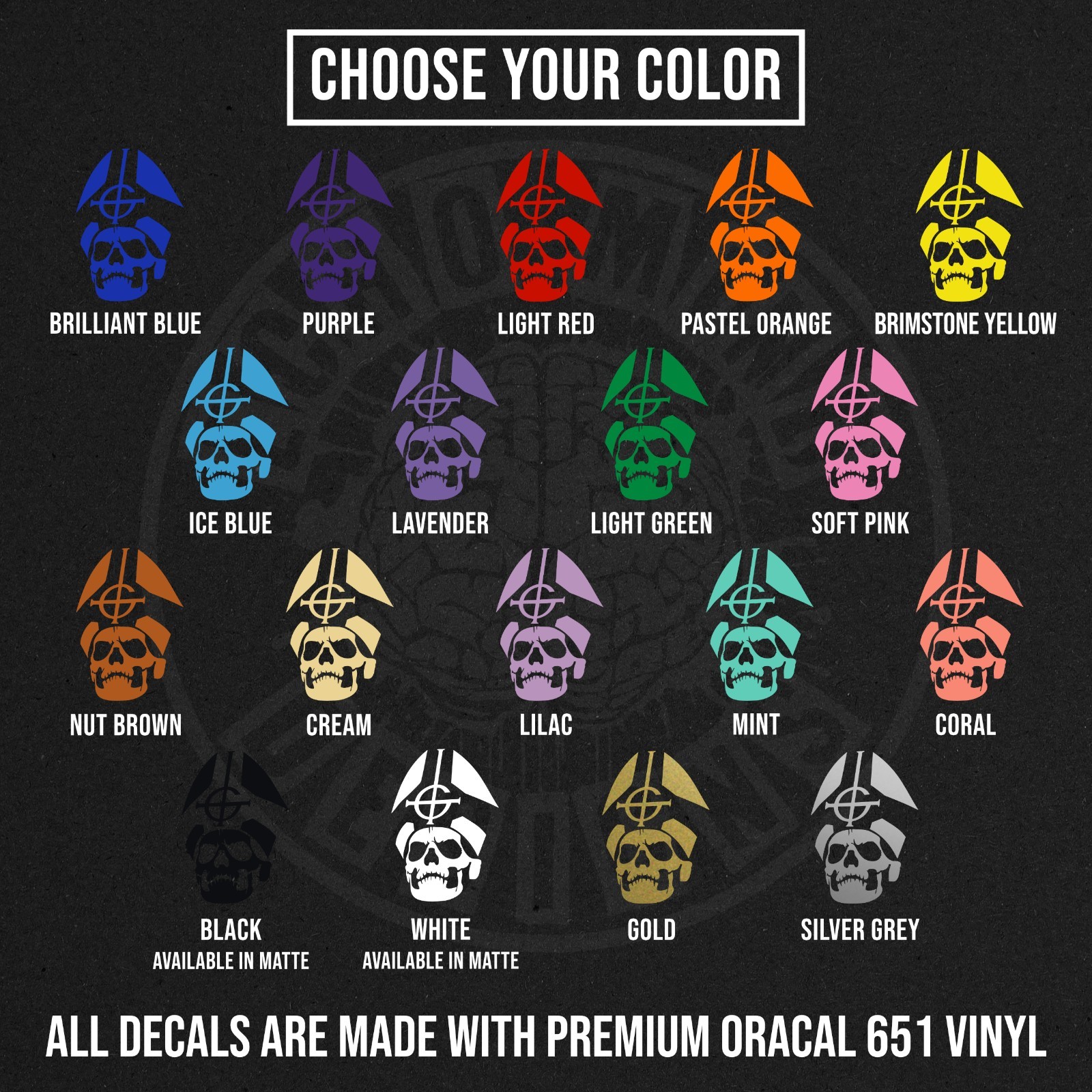 Ghost Rock Band Papa Emeritus Logo Die Cut Vinyl Decal Sticker Car Window Laptop
