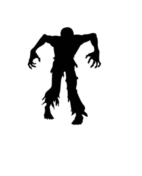Zombie Vinyl Decal Sticker Car Truck Window Laptop Halloween Spooky Scary