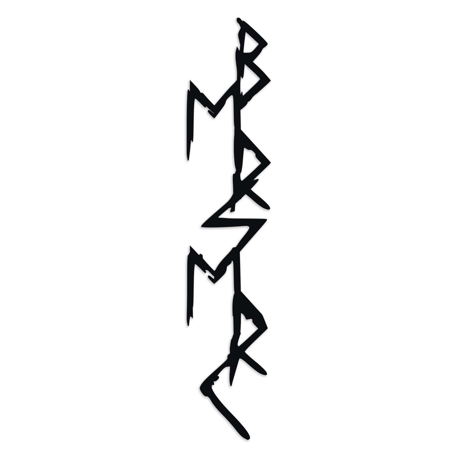 Berserk Viking Bind Rune Decal – Norse Futhark Symbol Sticker – Car Truck Laptop