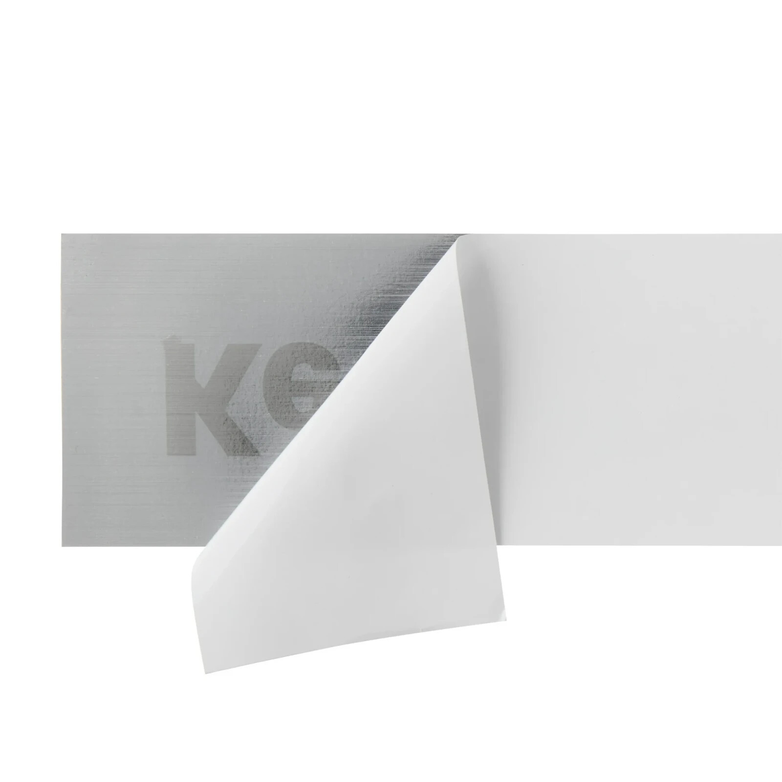 KEEP OUT Sign Brushed Aluminum 2×8 Inches High Visibility Bold Silver & Red 3pcs