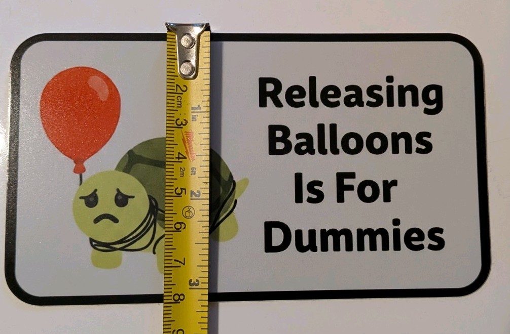 Save Turtles Bumper Sticker Turtle Nature Ballons