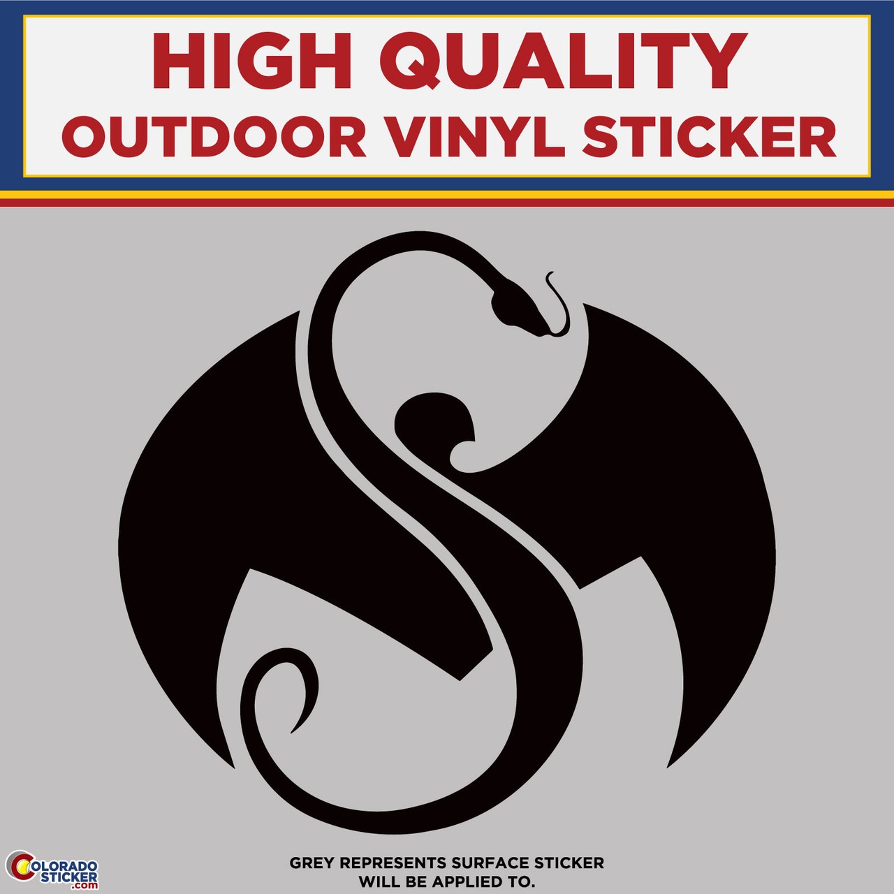 Strange Music Snake & Bat , High Quality Die Cut Vinyl Sticker Decal