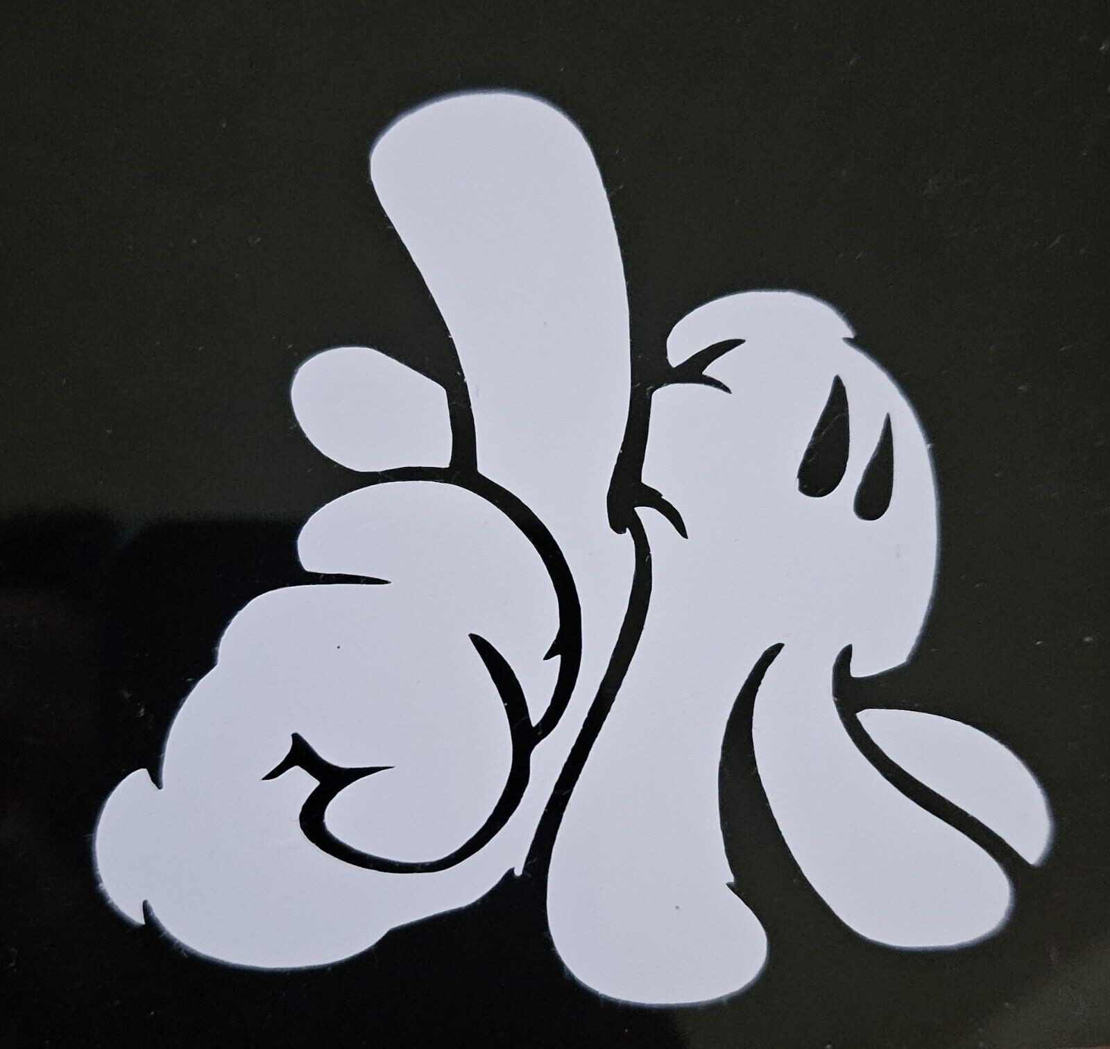 LA Hands By OG Slick Street Art Vinyl Decal Sticker 4×4 Inches White Gloves 2/24