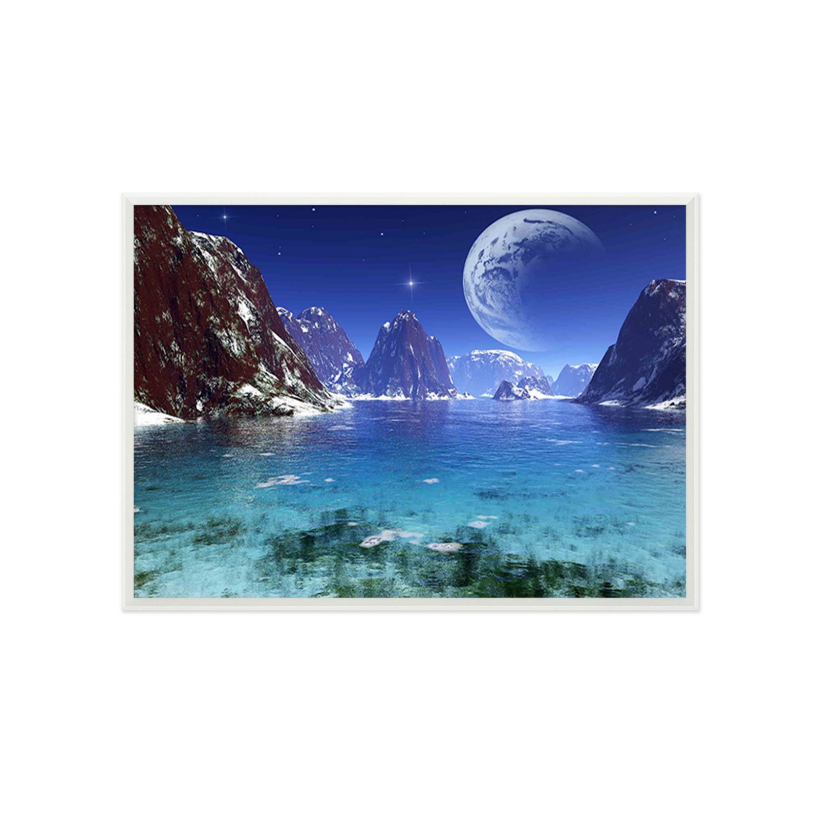 3D Planetary River 6 Framed Poster Home Decor Print Painting Art AJ WALLPAPER